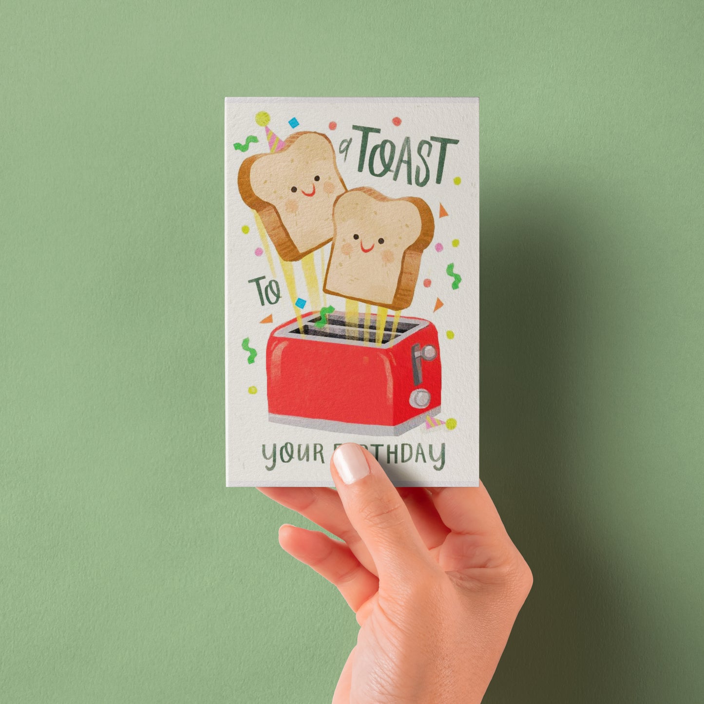 Birthday toast card