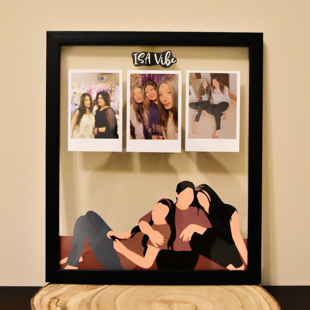 Polaroids and Portrait Acrylic frame