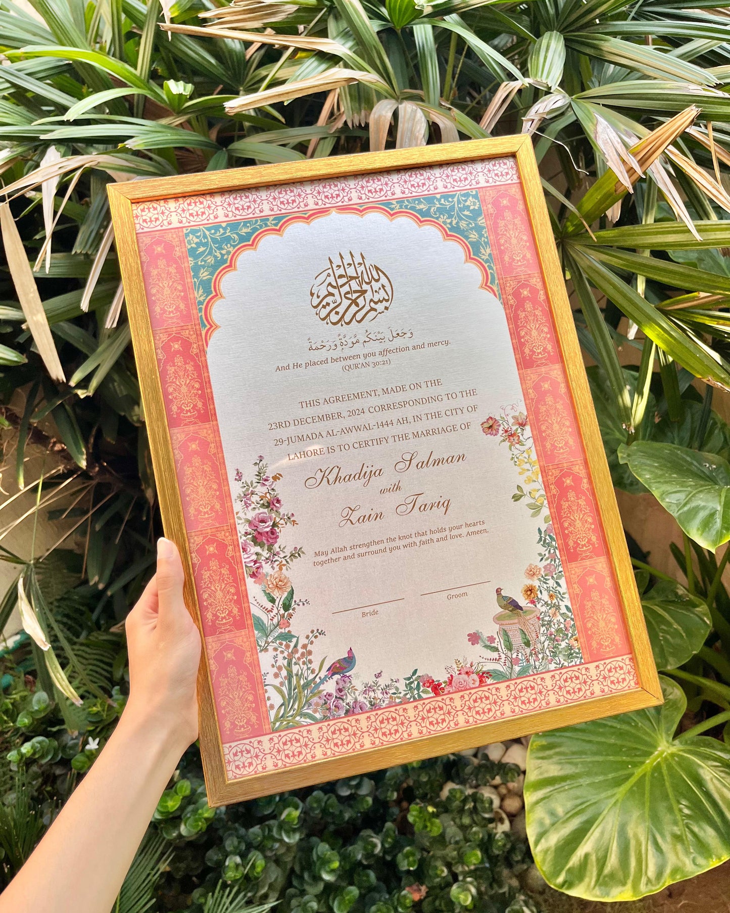 Mor Mehal Nikkah Certificate