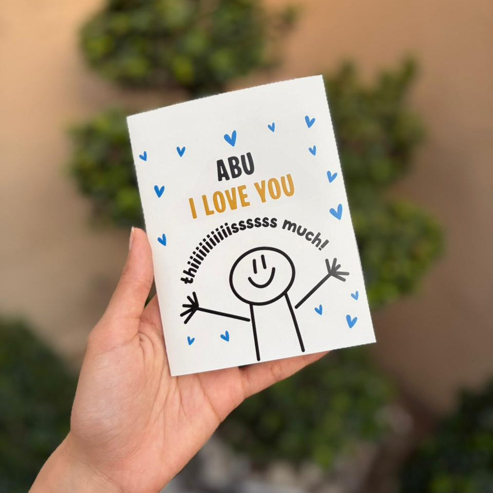 Abu I LOVE YOU Card
