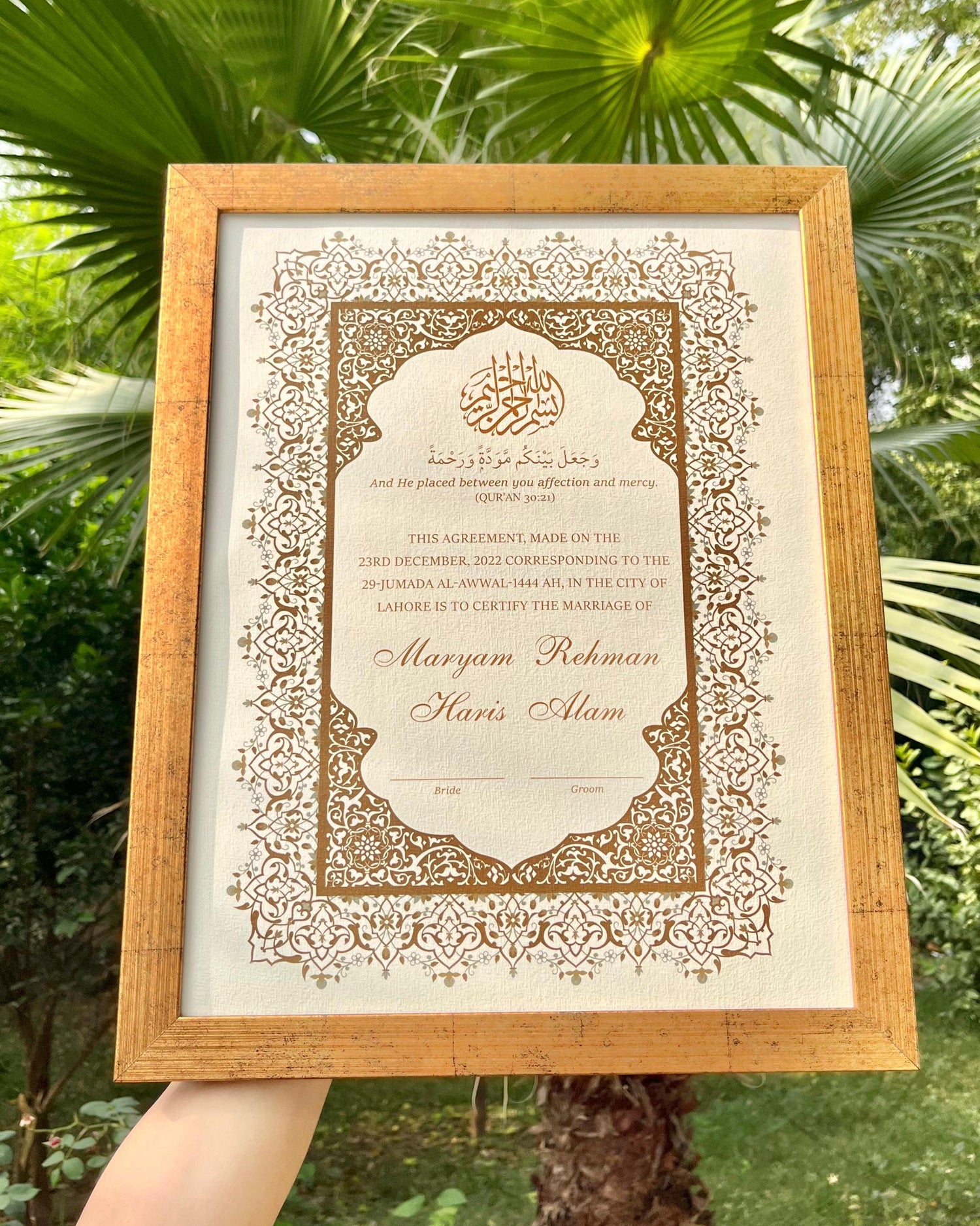 Nikkah Certificates