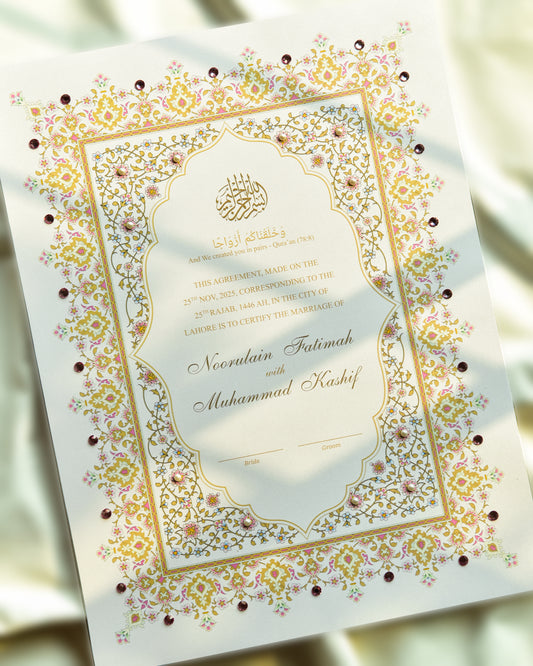 Mehak Nikkah Certificate