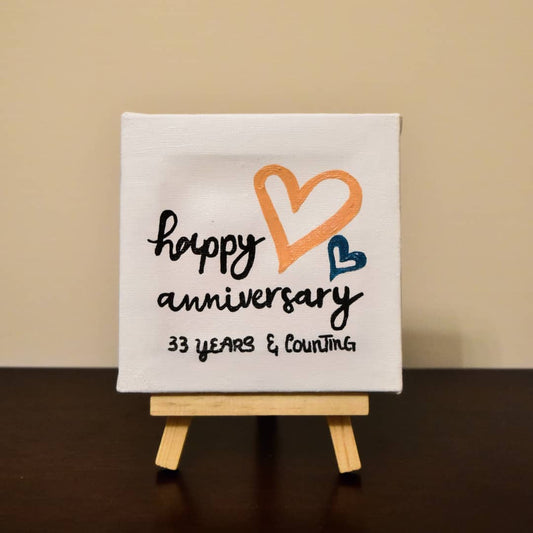 Happy Anniversary Canvas