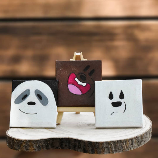 We Bare Bears Canvas Set