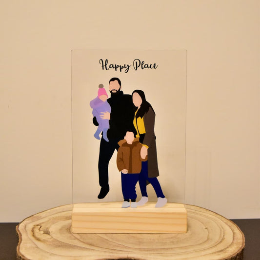 "Happy Place" Acrylic stand