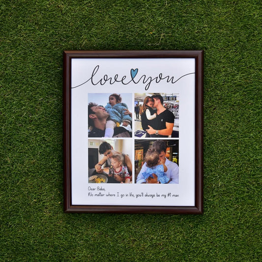 "Love you" collage frame