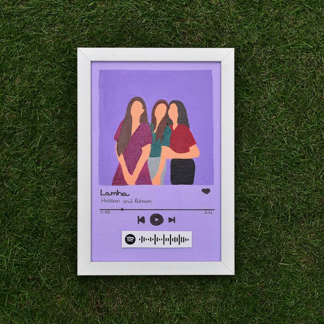 Handpainted Portrait Frame