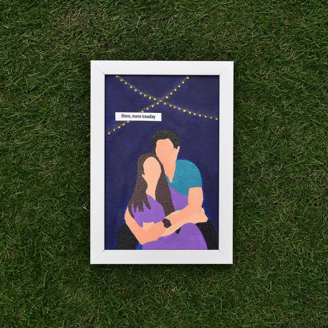 Handpainted Portrait Frame
