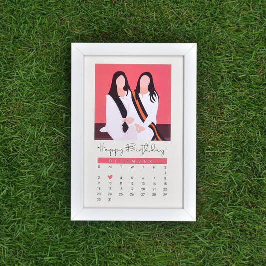 Birthday Calendar Portrait Frame