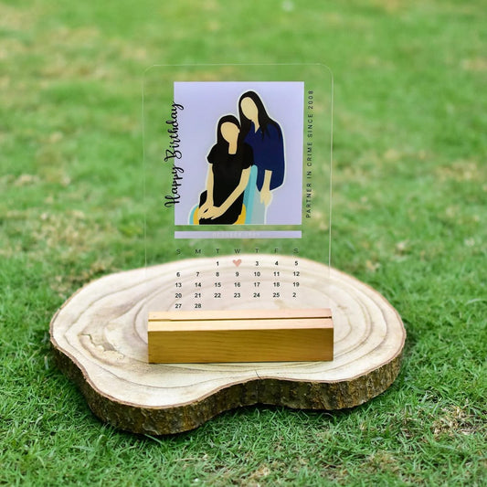 Calendar Portrait Acrylic Stand