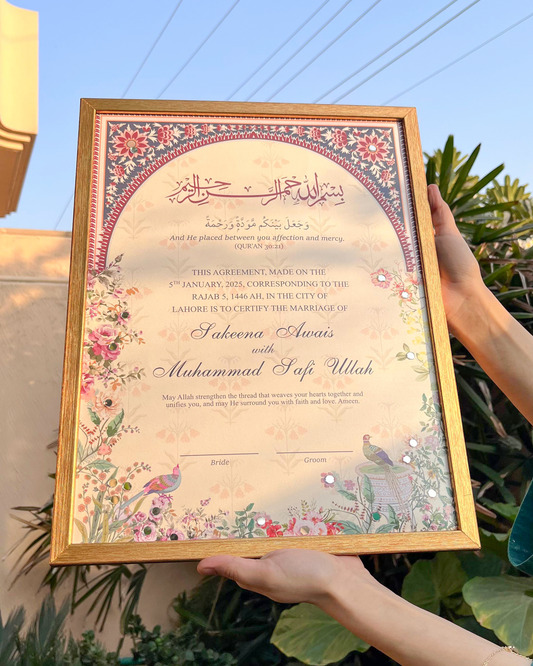 Gulistan Nikkah Certificate