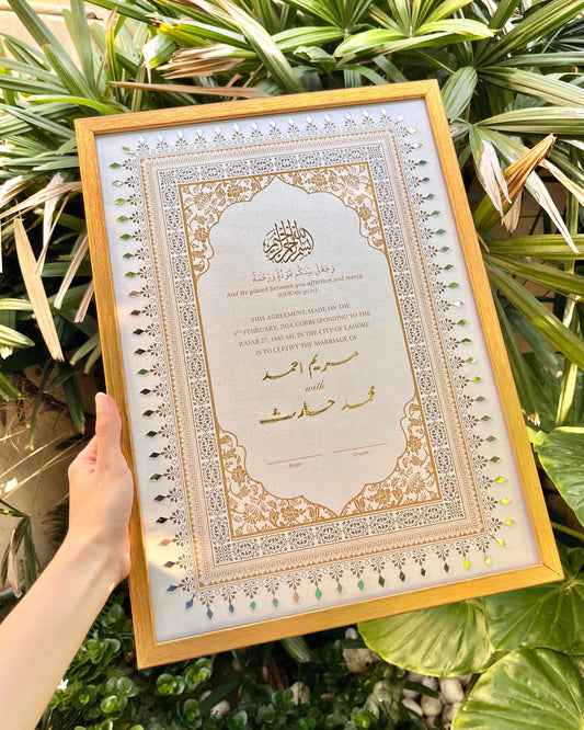 Jahanara Nikkah Certificate