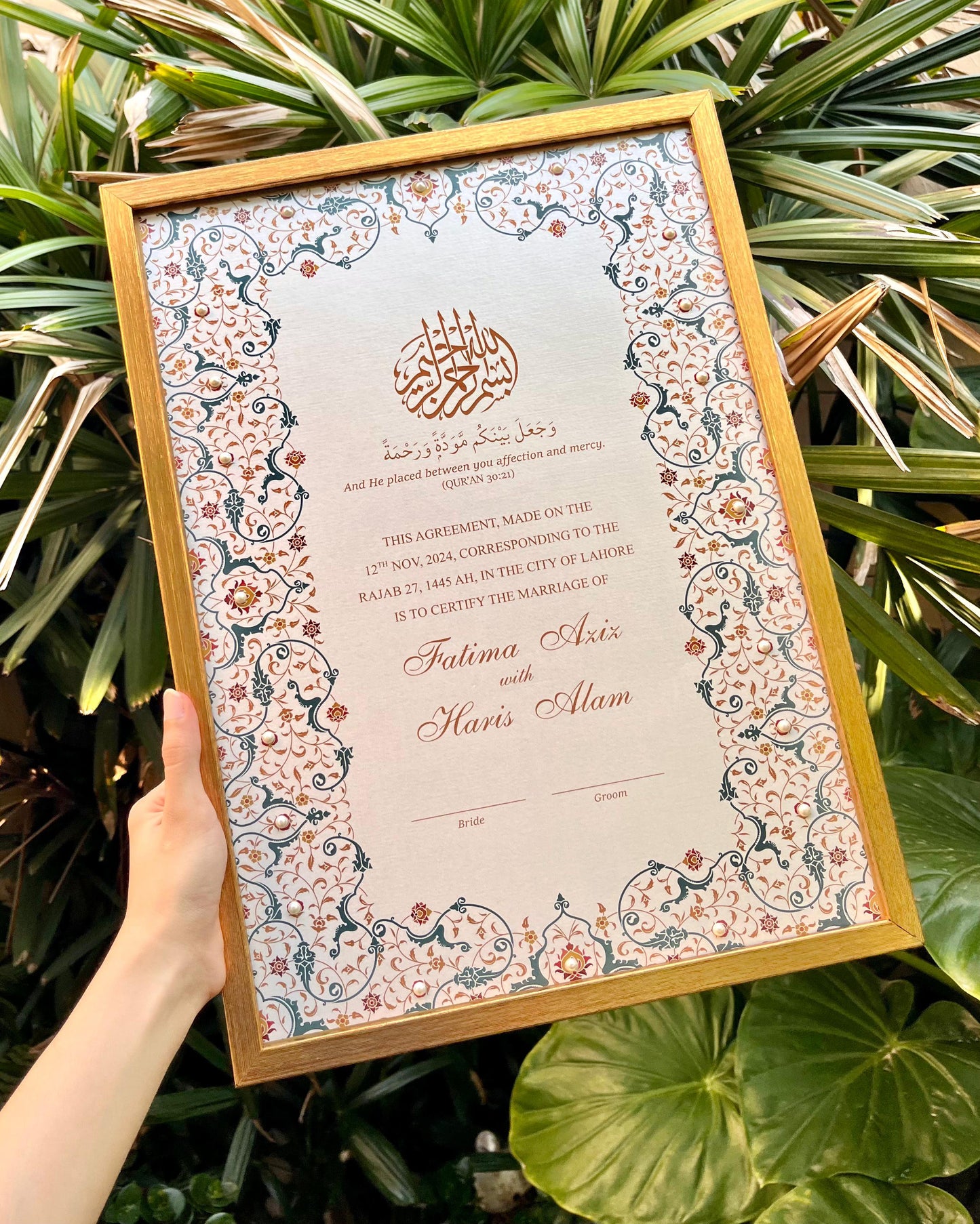 Hafsa Nikkah Certificate
