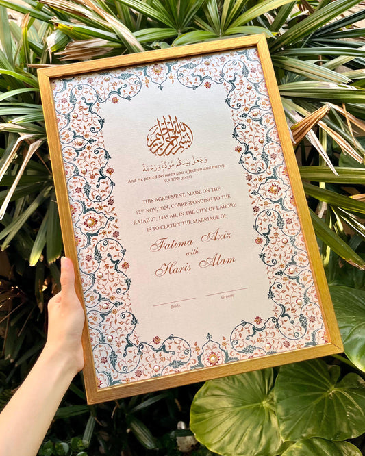 Hafsa Nikkah Certificate