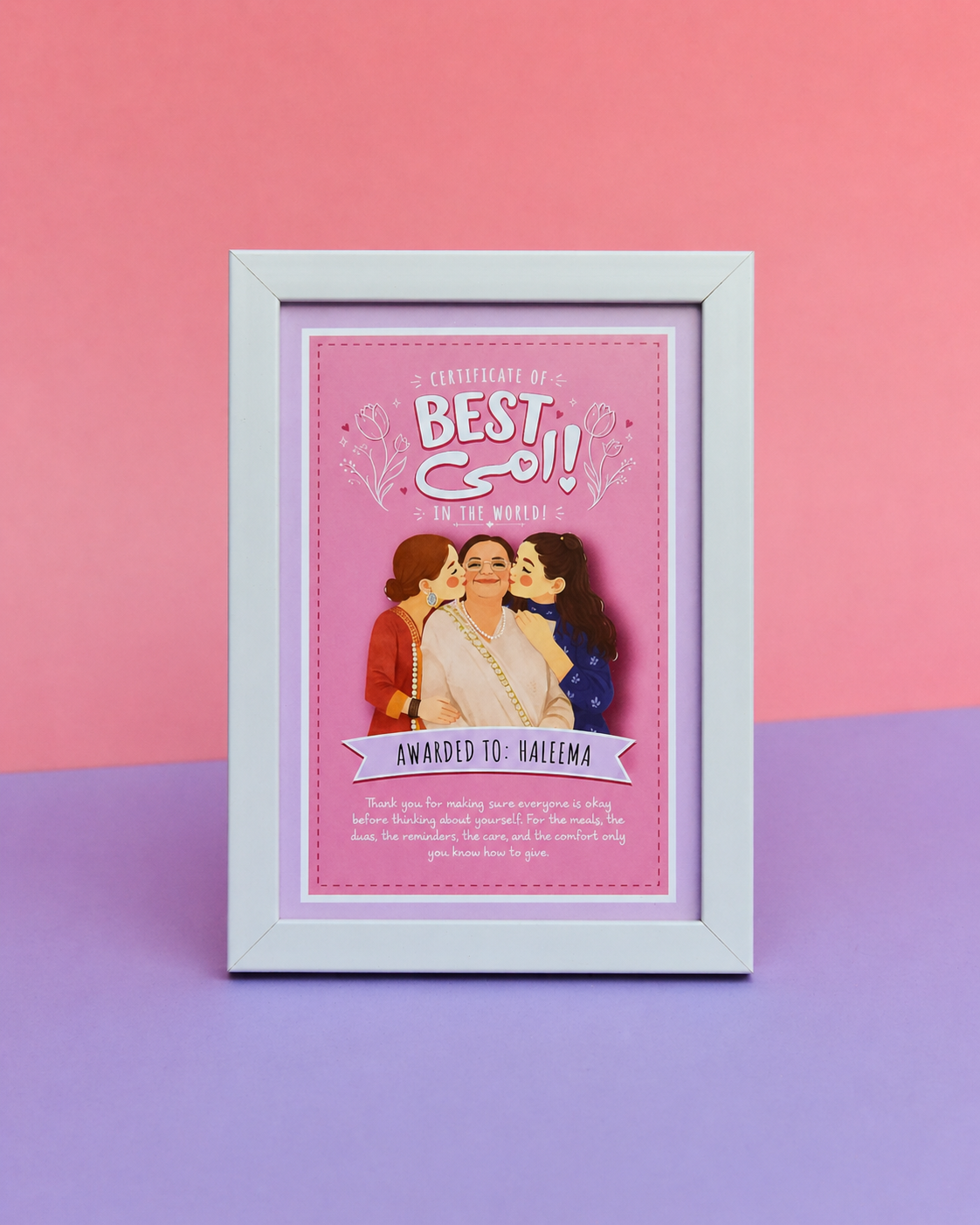 “Best Ami” Certificate With Illustration