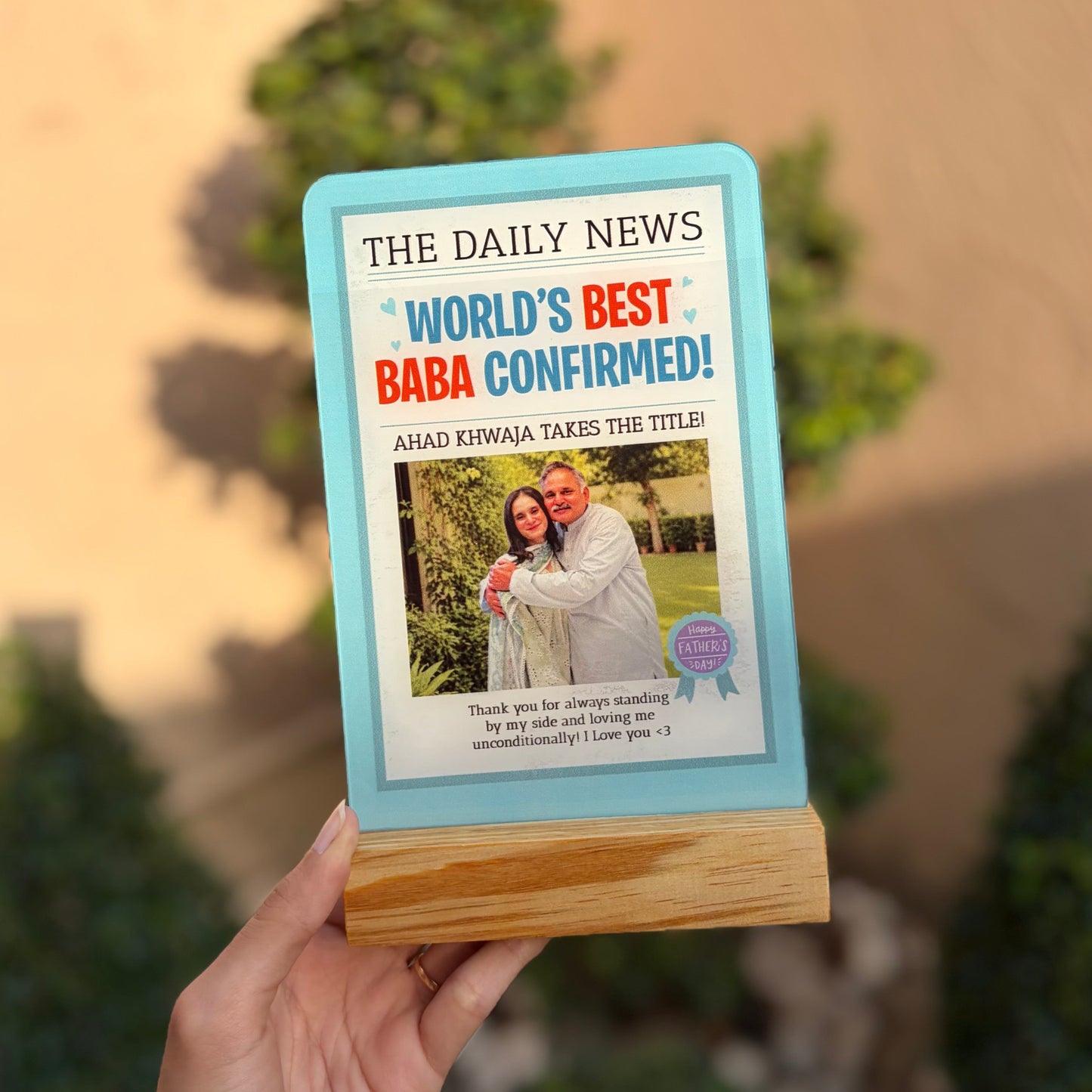 World's Best Baba Acrylic Shield