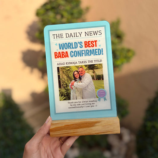 World's Best Baba Acrylic Shield