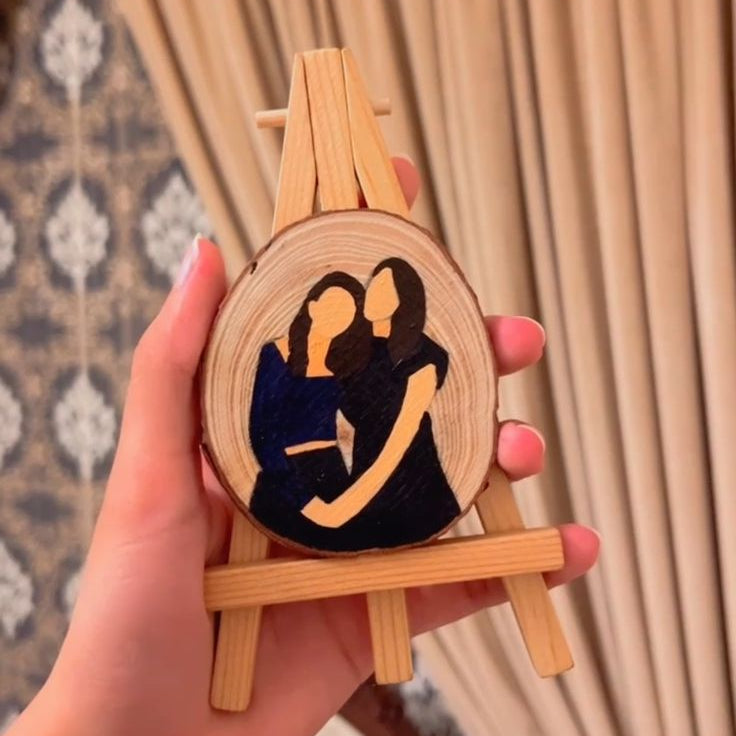 Customisable Handpainted Wooden Slice