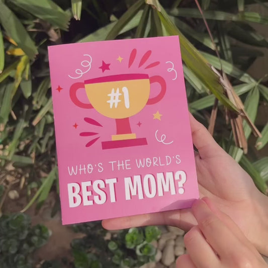 Best Mom Mirror card
